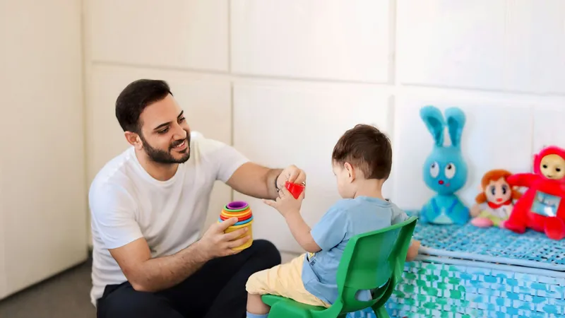Occupational therapist engaging a client in skill-building activities for functional independence